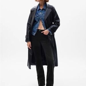 Gap Mid Rise Black Velvet Baby Boot Jeans Women's 12 Regular NWT